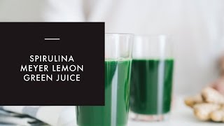 Spirulina Green Juice in a Blender Vitamix [upl. by Jairia]