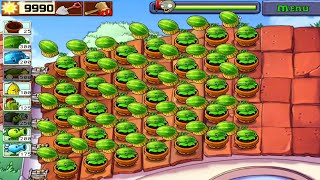 PLANT VS ZOMBIE  MELON ONLY  SURVIVAL ROOF  GAMEPLAY FULL HD [upl. by Eibocaj355]