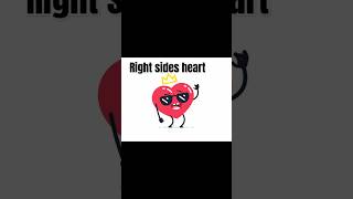 😱 Right side heart 🫀 How likesharesubscribe biology knowledge [upl. by Kiker]