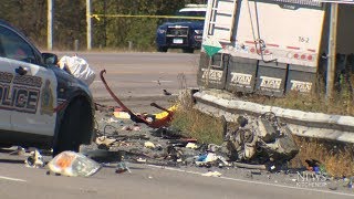 Fatal crash during police pursuit kills two in Ontario [upl. by Anirak]