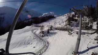 Bergfahrt mit Sesselbahn Pradaschier Pargitsch Churwalden Arosa Lenzerheide [upl. by Chlo747]