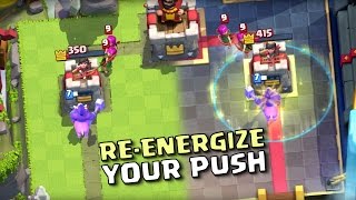 Clash Royale HEAL SPELL Gameplay New Card [upl. by Ahsinod632]