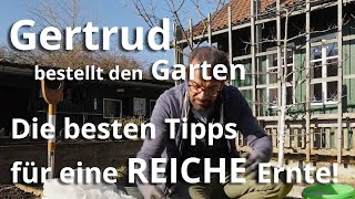 Gertrud bestellt den Garten  die BESTEN Tipps für eine REICHE Ernte [upl. by Kcirttap]