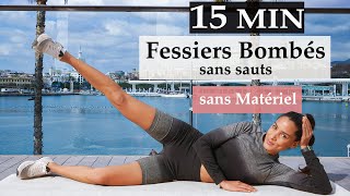 15 MIN POUR MUSCLER TON FESSIER À LA MAISON  sans matériel  sans sauts [upl. by Cirre]