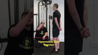 Hypermobile knee exercise Use a tactile cue hypermobility hypermobilityspectrumdisorder [upl. by Drofniw]