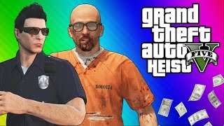 GTA 5 Heists 1 Undercover Cops amp Prison Break GTA 5 Online Funny Moments Part 2 [upl. by Rodrigo]