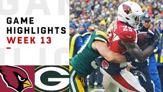 Cardinals vs Packers Week 13 Highlights  NFL 2018 [upl. by Arak]