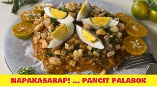 Pancit Palabok Recipe  How i make Filipino Pancit Palabok [upl. by Junno]