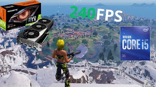 FORTNITE  RTX 3050  INTEL i5 10400F Low MESH 1920x1080  CHAPTER 5 SEASON 1  Performance Mode [upl. by Trixie]