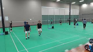 Arena Badminton club games Pomona California 10月17日24 2 Alan amp Oscar vs Johan amp Mochtar [upl. by Abibah800]