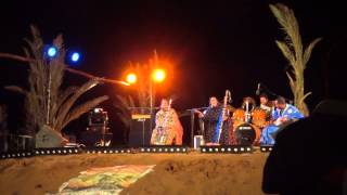 Noura Mint Seymali from Mauritania in Taragalte Festival 2012  part 3 Mhamid Sahara Desert Morocco [upl. by Leupold]