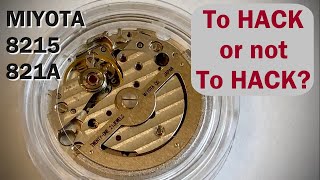 Miyota 8215 821A Hacking explained  Automatic Watch Movement [upl. by Nolava]