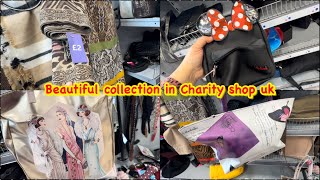 Beautiful bags collection in charity shop Uk  london charity shop bags nice price [upl. by Inimak]