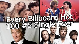 Every Billboard Hot 100 5 Single Ever 19582023 [upl. by Merl52]