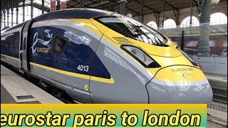 Eurostar from paris London underwater tunnel first class train trip [upl. by Manup202]