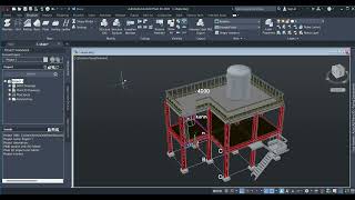 Autocad plant 3D Structure [upl. by Ahtrim]