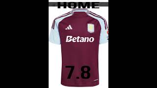 Rating the Aston Villa 2425 kits Put your teams in the comments My opinion [upl. by Colier187]