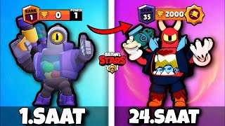 24 SAAT RİCO OYNADIM  BRAWL STARS [upl. by Aihseym]