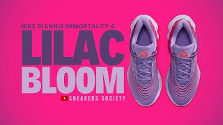 LILAC BLOOM 2024 Nike Giannis Immortality 4  DETAILED LOOK  PRICE [upl. by Romonda]