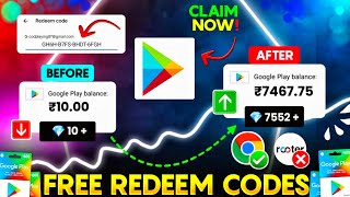 100 Free Redeem Code  Free Redeem Code Today  Free Redeem Code App  Google Play Redeem Code App [upl. by Enyleve686]