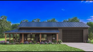 BARN HOUSE PLAN 503200251 WITH INTERIOR [upl. by Ahteres]