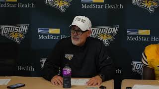 Full Press Conference Following Towson Footballs Victory Over Morgan State [upl. by Heyra]