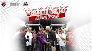 PASANGKAN ULOS DI PINGGANG GANJAR WARGA SIMALUNGUN SIAP BERJUANG BERSAMA [upl. by Nassir]