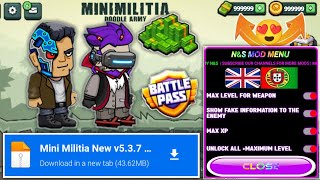 Mini Militia Mod Menu v537  Unlimited Money  mini militia hack mod by Shreyash YT New mod menu [upl. by Ateekahs]