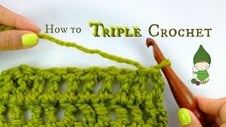 How to Triple Crochet or Treble Crochet  Beginner Crochet Tutorial [upl. by Demetris]