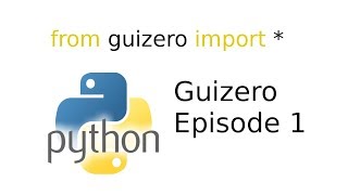 Python Guizero Episode 1  Watch on my other channel Python Dev [upl. by Amhser]