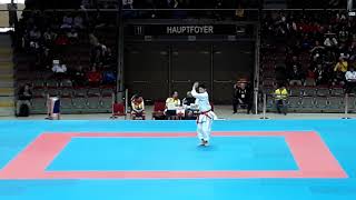 Horiba Yuhei kata Annan dai vs Nishiyama Kakeru kata Annan dai Karate1 series A Salzburg 2019 [upl. by Tolmann201]