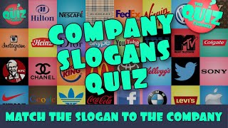 Can You Guess the Popular Company Slogans [upl. by Rofotsirk]