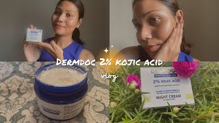 Night cream for glowing skin  Dermdoc 2 kojic acid night cream review  best nightcream ever [upl. by Todd]