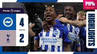 PL Highlights Brighton 4 Spurs 2 [upl. by Modestia]