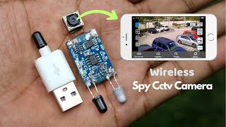 How To Make Wireless Spy Cctv Camera  Using LED Sensor [upl. by Aynahs769]