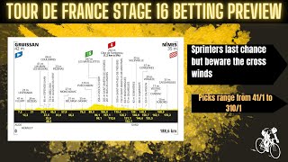 Tour de France Stage 16 Preview and Tips [upl. by Derwin]