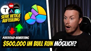 500 000 IM BULL RUN MÖGLICH 💰 40K Portfolio mit sehr heftiger Aufteilung PortfolioBewertung [upl. by Rekrap]