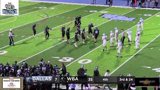 Dallas Area vs WilkesBarre Area Wolfpack Football [upl. by Kalina]