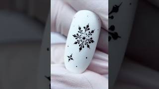 Snowflake nail art tutorial nails nailart naildesign nailtutorial nailtech nailinspo [upl. by Modla]