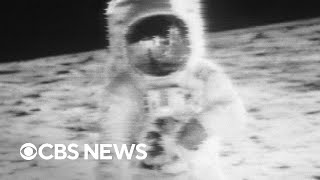 From the archives Neil Armstrongs first steps on the moon in 1969 [upl. by Oinotna279]