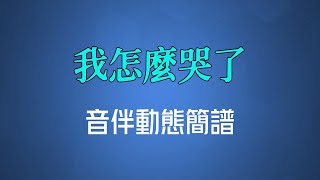 我怎麼哭了國語  费翔（高清音伴動態簡譜） [upl. by Newg]