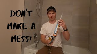 How to Caulk a Tub with Silicone [upl. by Potts]