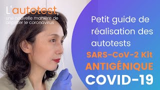 Comment réaliser un autotest Rapide pour le SARSCoV2 à domicile avec le kit Goldsite Antigen [upl. by Ahsirhcal]