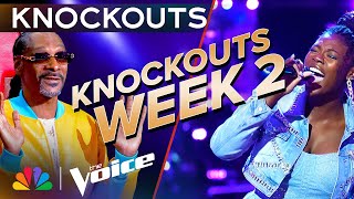 Dazzling Performances from the Second Week of Knockouts  The Voice  NBC [upl. by Refenej]