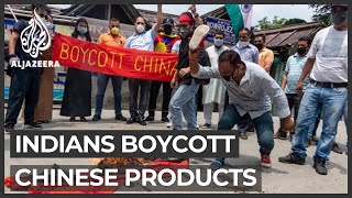 IndiaChina tensions Calls for boycott of Chinese products [upl. by Spevek]