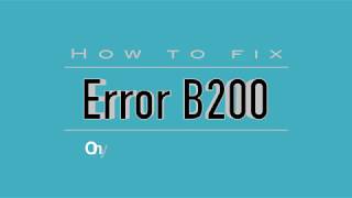 Canon Printer  How to fix error B200 [upl. by Aurea]