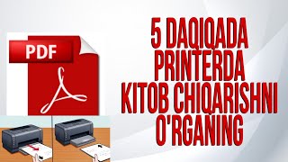 5 DAQIQADA Kitob chiqarishni organing Worda kitob qanday chiqariladi printerda pechat qilish [upl. by Leeland]