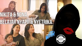 Nikita Willy amp Nona Willy Belajar Nyapu dan Nyetrika akan kah mereka bisa Atau kacau lagi [upl. by Nnayhs899]