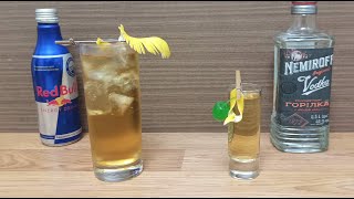 Cocktail Energy Vodka How to make Cocktail Shot Mini Me Recipe With Vodka amp Energy drink [upl. by Leterg514]