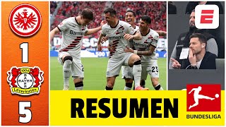 BAYER LEVERKUSEN sigue INVICTO aplastó al Frankfurt y ya piensa en liquidar a la Roma  Bundesliga [upl. by Zetrac]